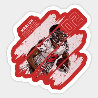 Marlon Mack Houston Stripes Sticker